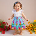 Baby Girls Satin Pleated Skirt (Single Piece) | Soft Elastic Waist | 6 Months to 5 Years